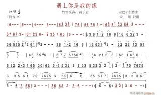 遇上你是我的缘歌谱 遇上你是我的缘歌谱